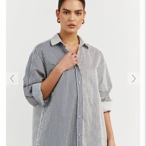 PEPPA NAVY STRIPE SHIRT